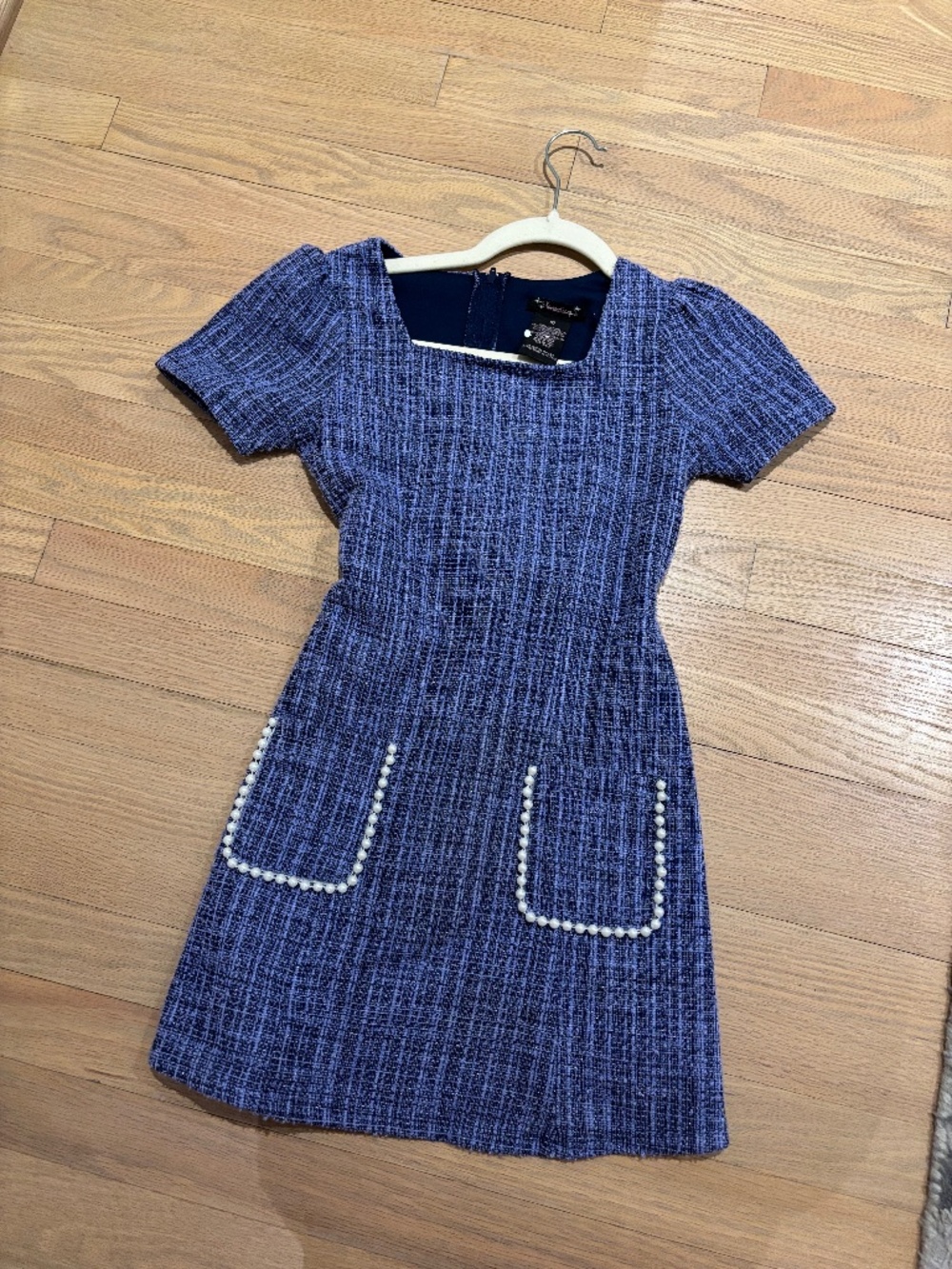 Xtraordinary Girl’s Blue Tweed Dress
